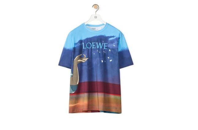 Loewe x Spirited Away Haku Tee In Cotton Multicolor - Size XS